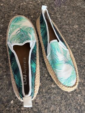 Emu Australia Ever Natural slip on Espradilles Sneakers size 6